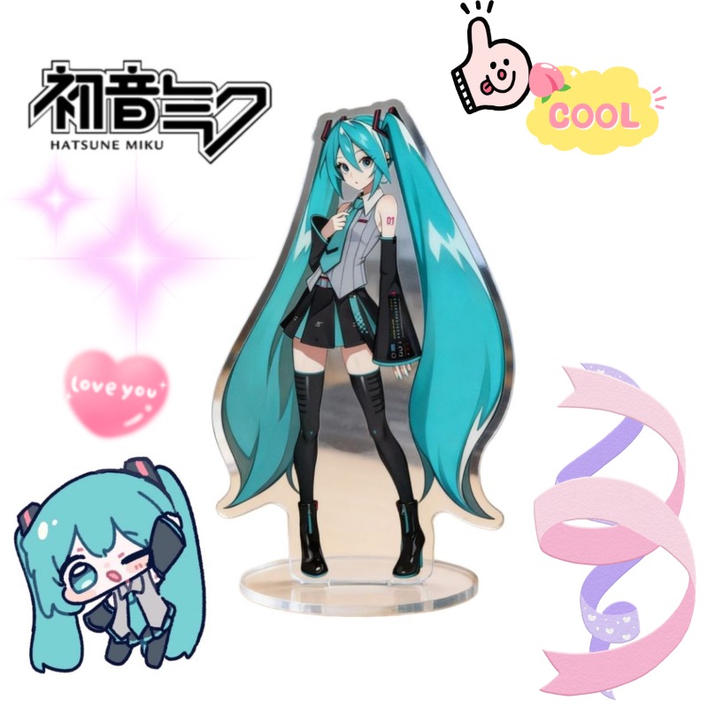 Anime Cosplay Series - Hatsune Miku 10cm Standee Akrilik Karakter