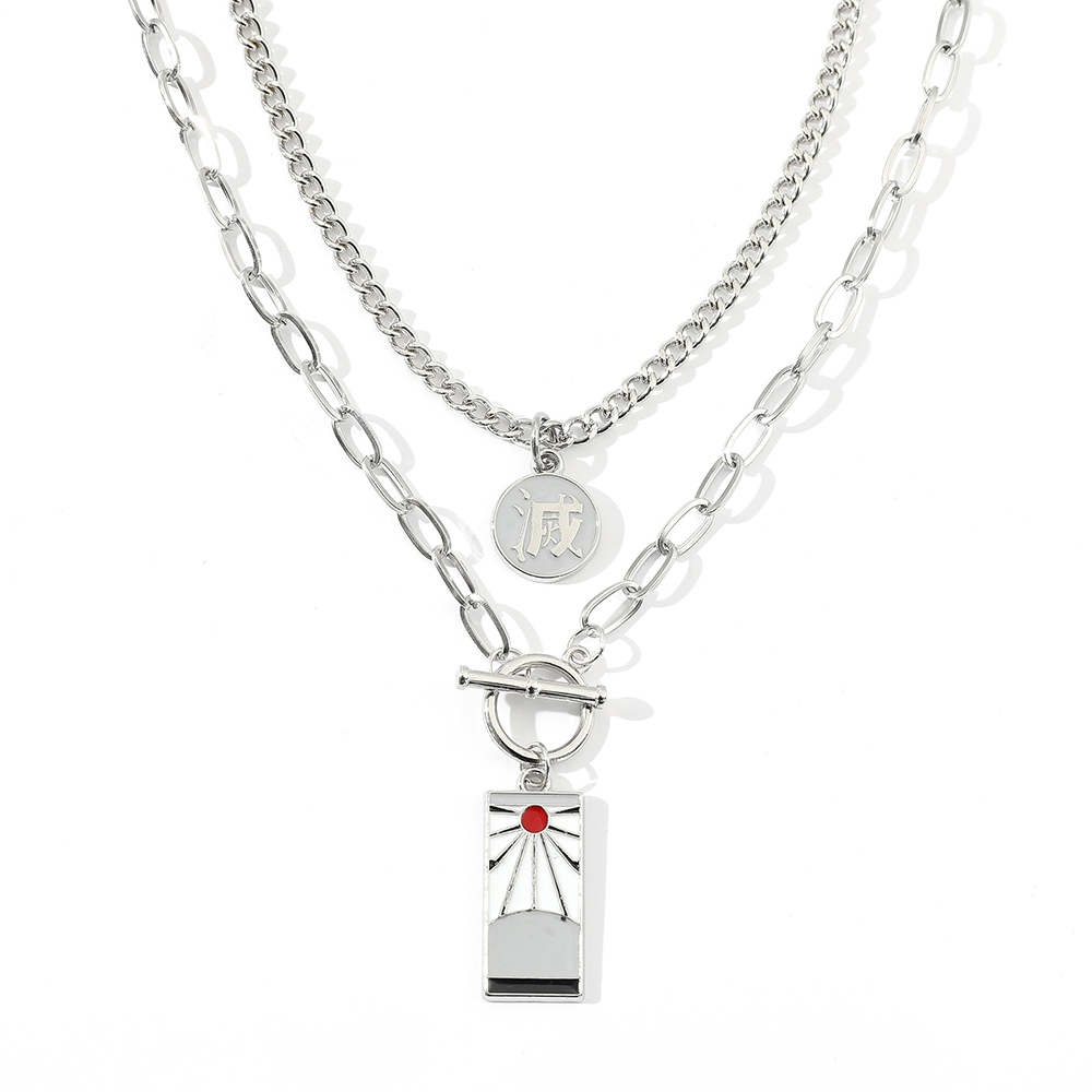 Anime Cosplay Tanjiro - Kalung Anime Demon Slayer Tanjiro Perhiasan