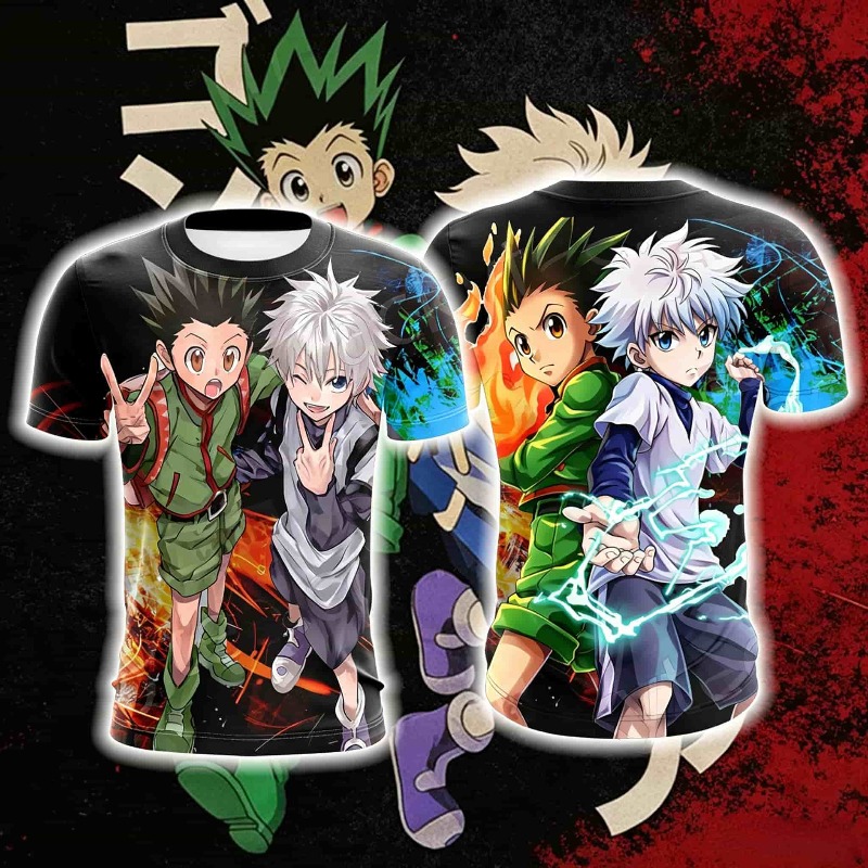 Cosplay Anime Killua Zoldyck - Jersey Bertema Hunter X Hunter Gon