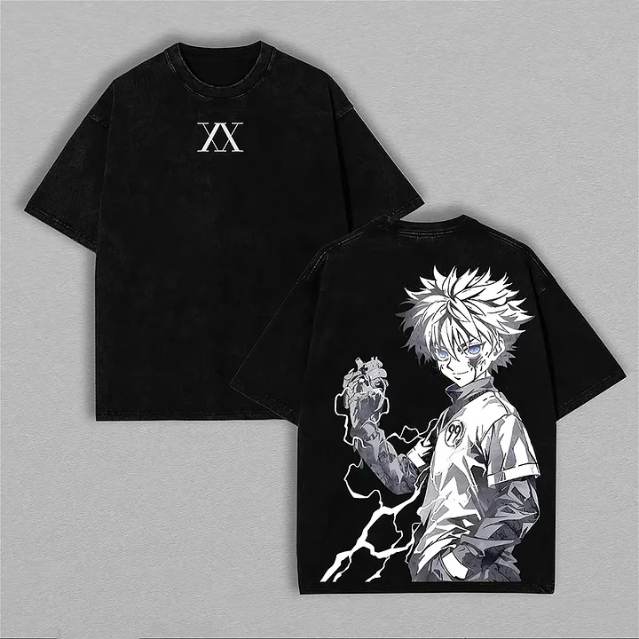Cosplay Anime Killua Zoldyck - Kaos Hunter X Hunter Killua Zoldyck
