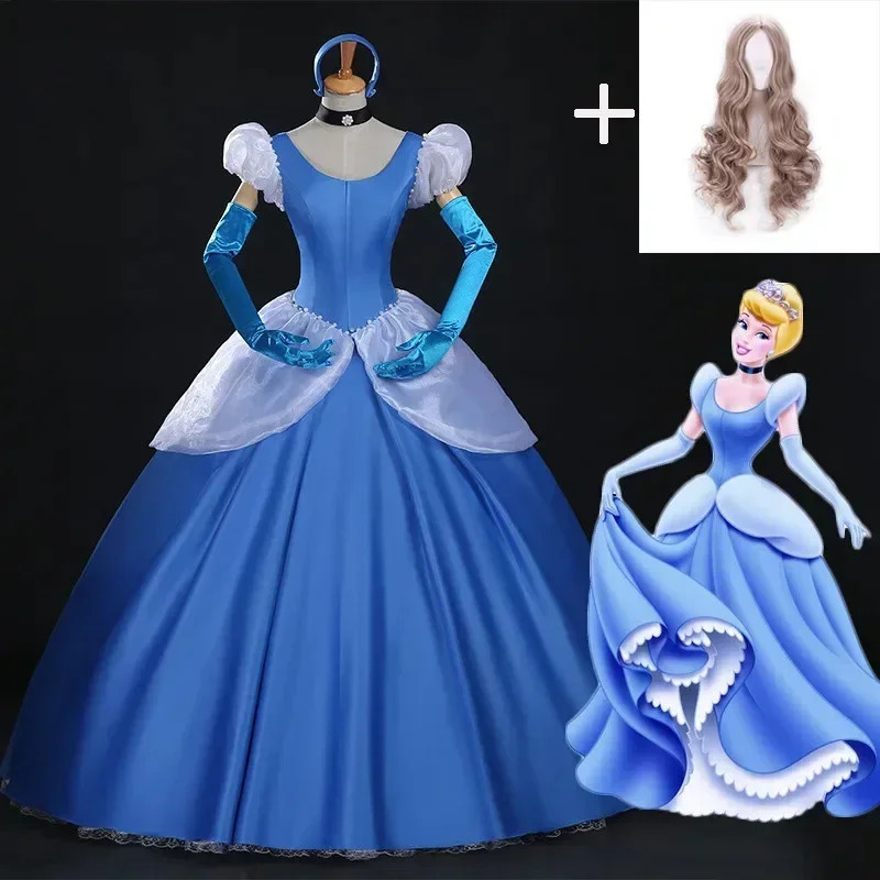 Anime Cosplay Youtube Shorts - 2020 Cinderella Cosplay Dewasa Biru Cinderella