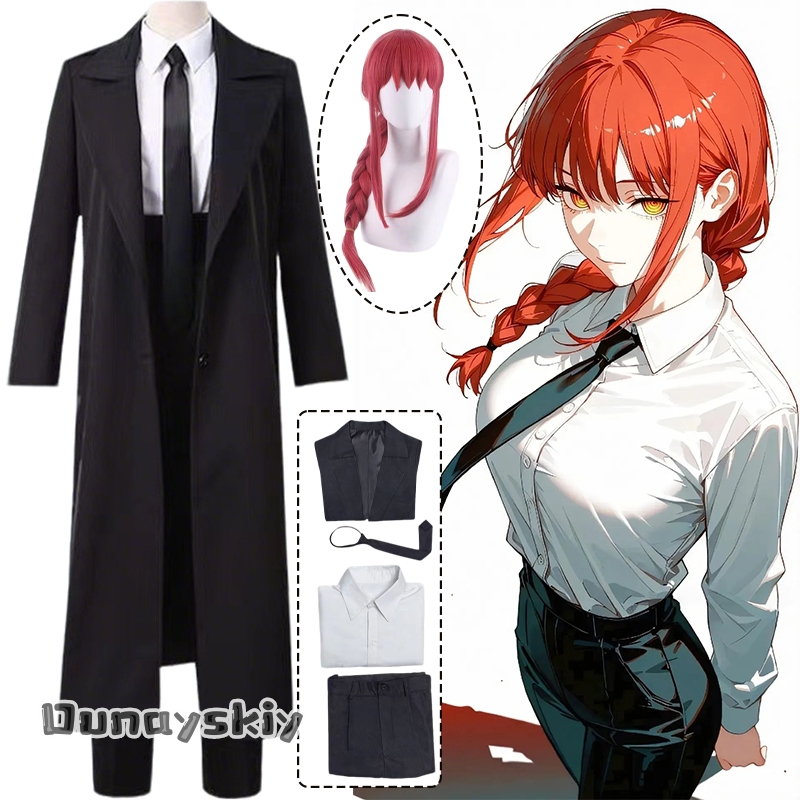Anime Cosplay Makima - Kostum Cosplay Anime Man Makima{Hemera}Kostum Penyamaran