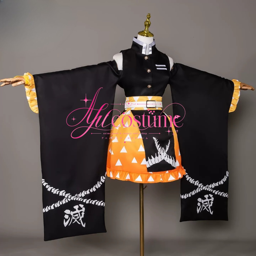 Anime Cosplay Tanjiro - Kostum Cosplay Kamado Tanjiro Agatsuma Zenitsu,