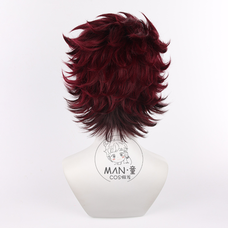 Wig Cosplay Demon Slayer Tanji - Anime Cosplay Tanjiro ulasan dan harga