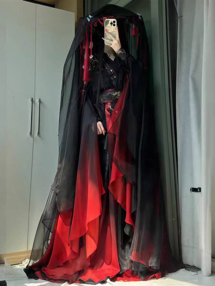 Setelan Jubah Xianxia Cina Kun - Anime Cosplay Red ulasan dan harga