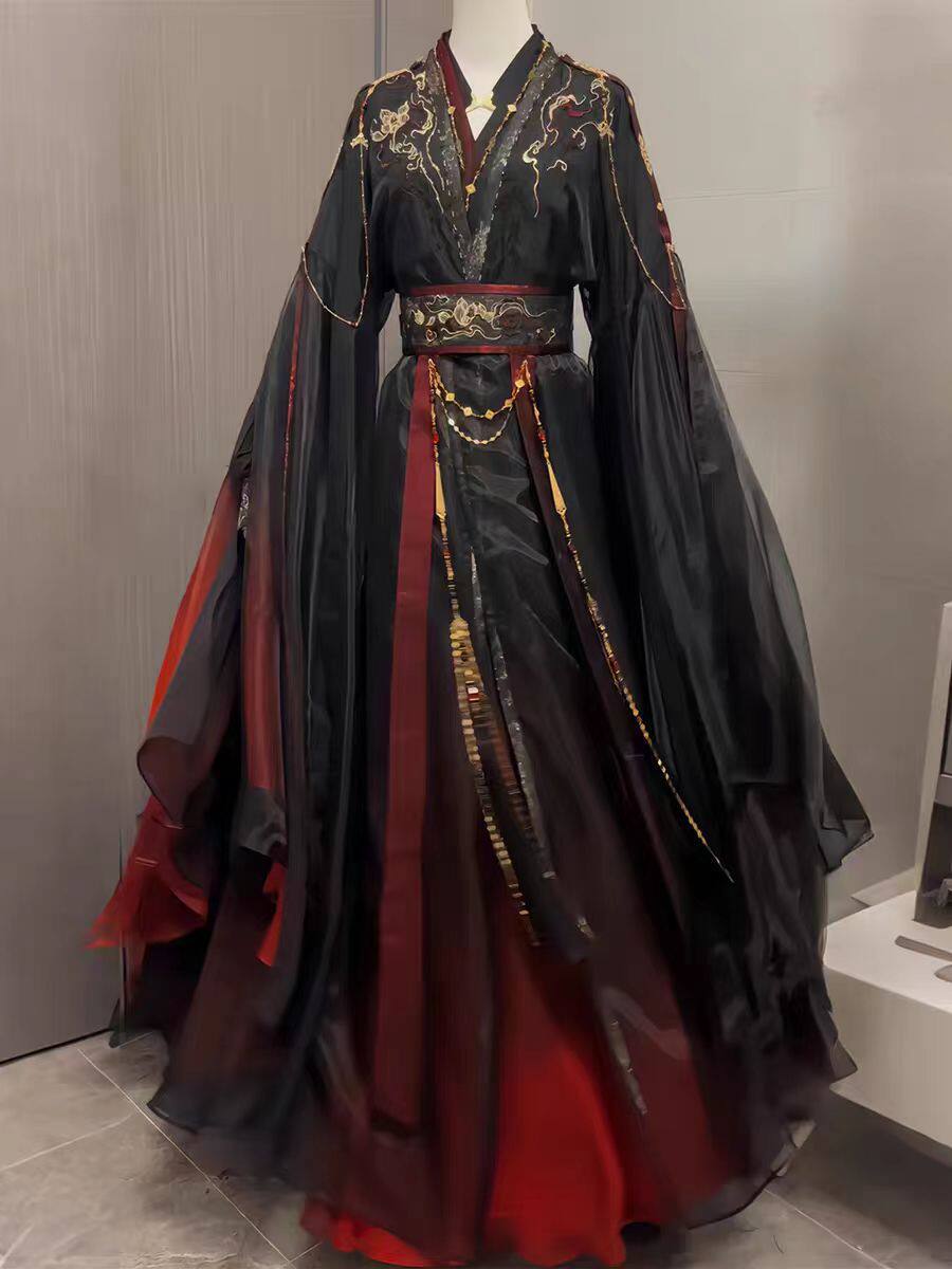 Setelan Jubah Xianxia Cina Kun - Anime Cosplay Red ulasan dan harga