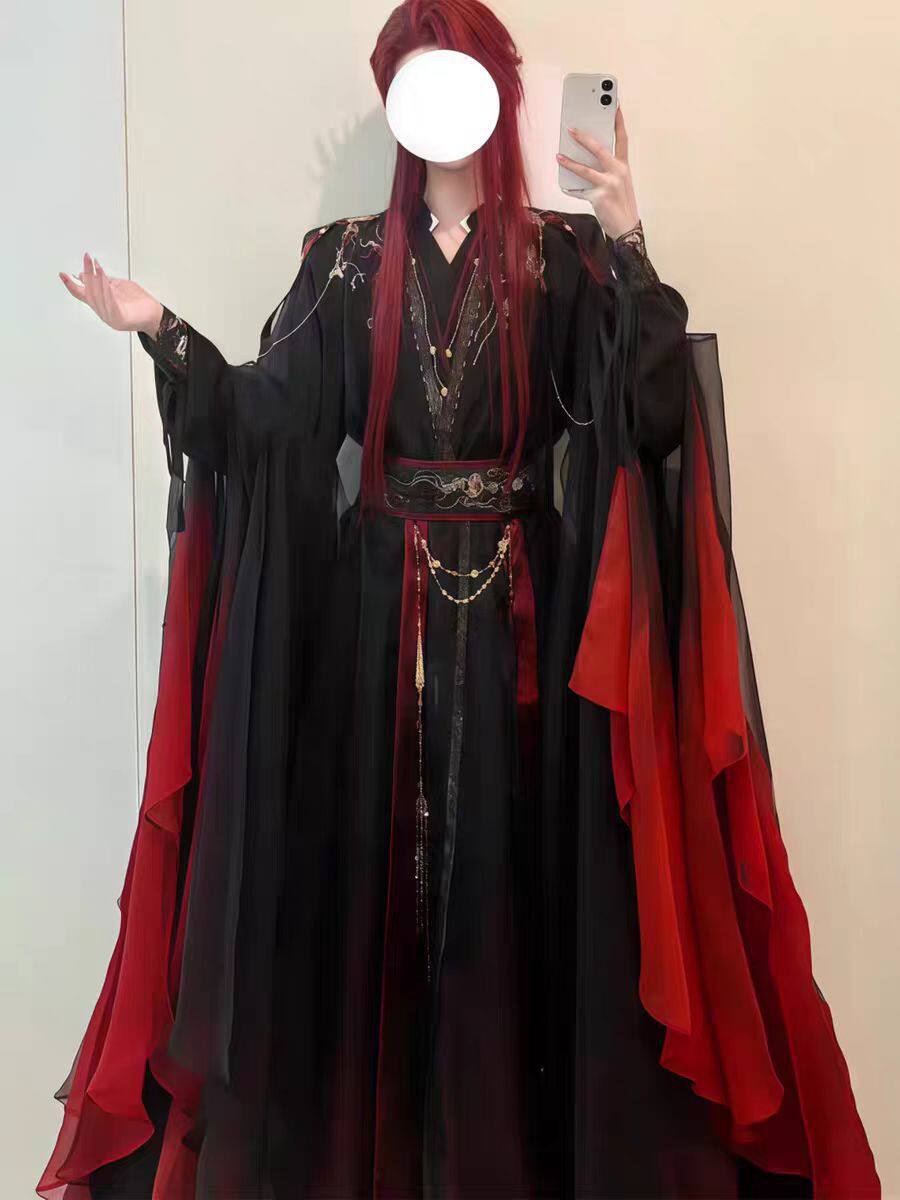 Setelan Jubah Xianxia Cina Kun - Anime Cosplay Red ulasan dan harga