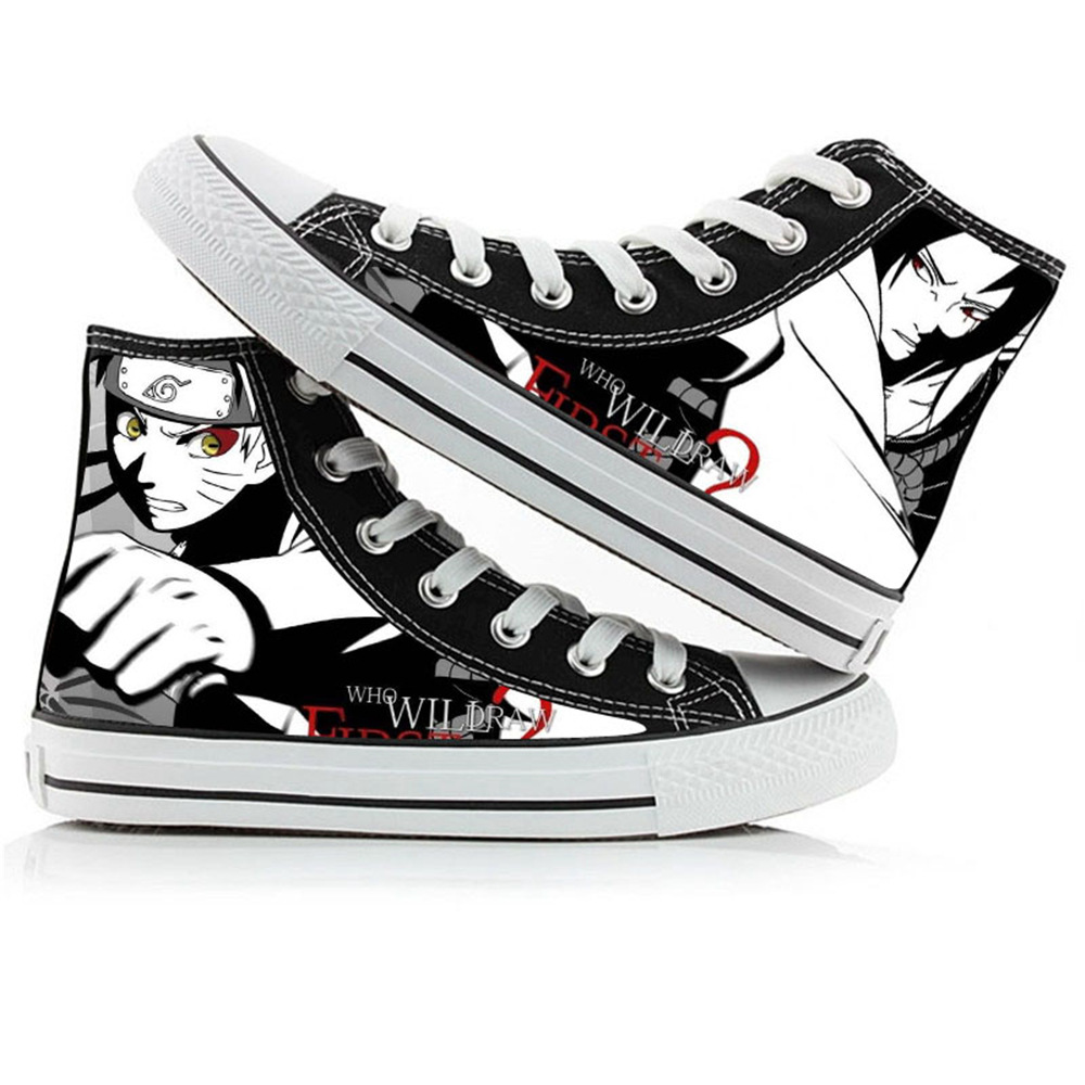Sepatu Kanvas High-Top Naruto  - Anime Cosplay Ideas Girl ulasan dan harga
