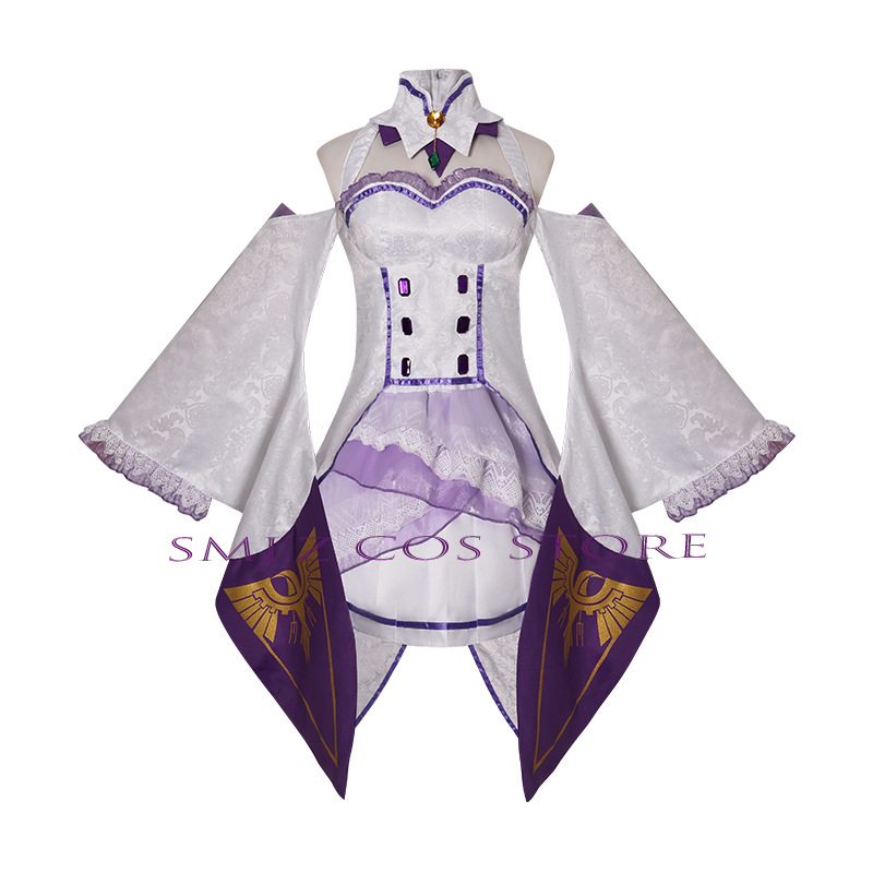 Kostum Cosplay Emilia Anime Re - Anime Zero Cosplay ulasan dan harga