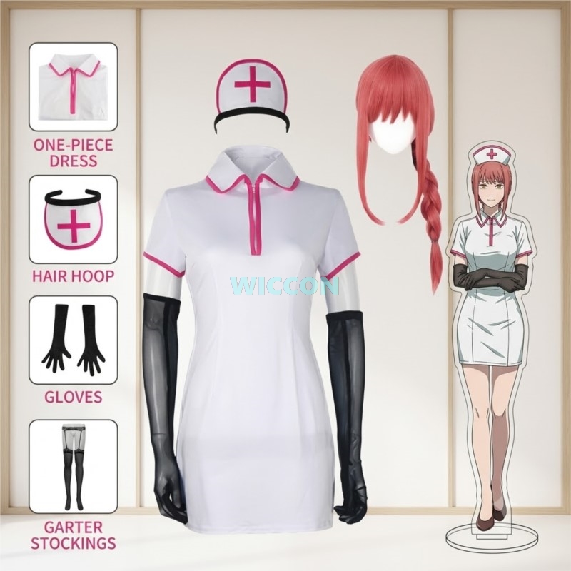 Kostum Cosplay Anime Chainsaw  - Anime Cosplay Makima ulasan dan harga