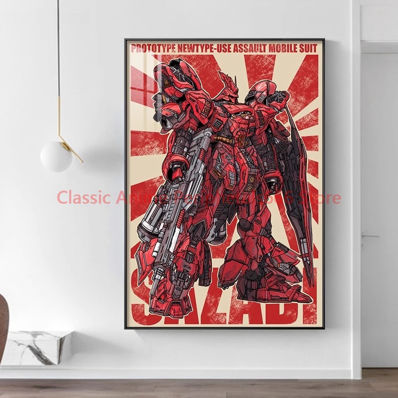 Lukisan gantung Gundam Retro,  - Bandai Gundam Hg ulasan dan harga