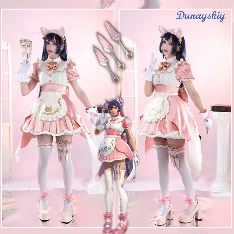 Kostum Pesta Halloween Warna P - Anime Cosplay Cat ulasan dan harga