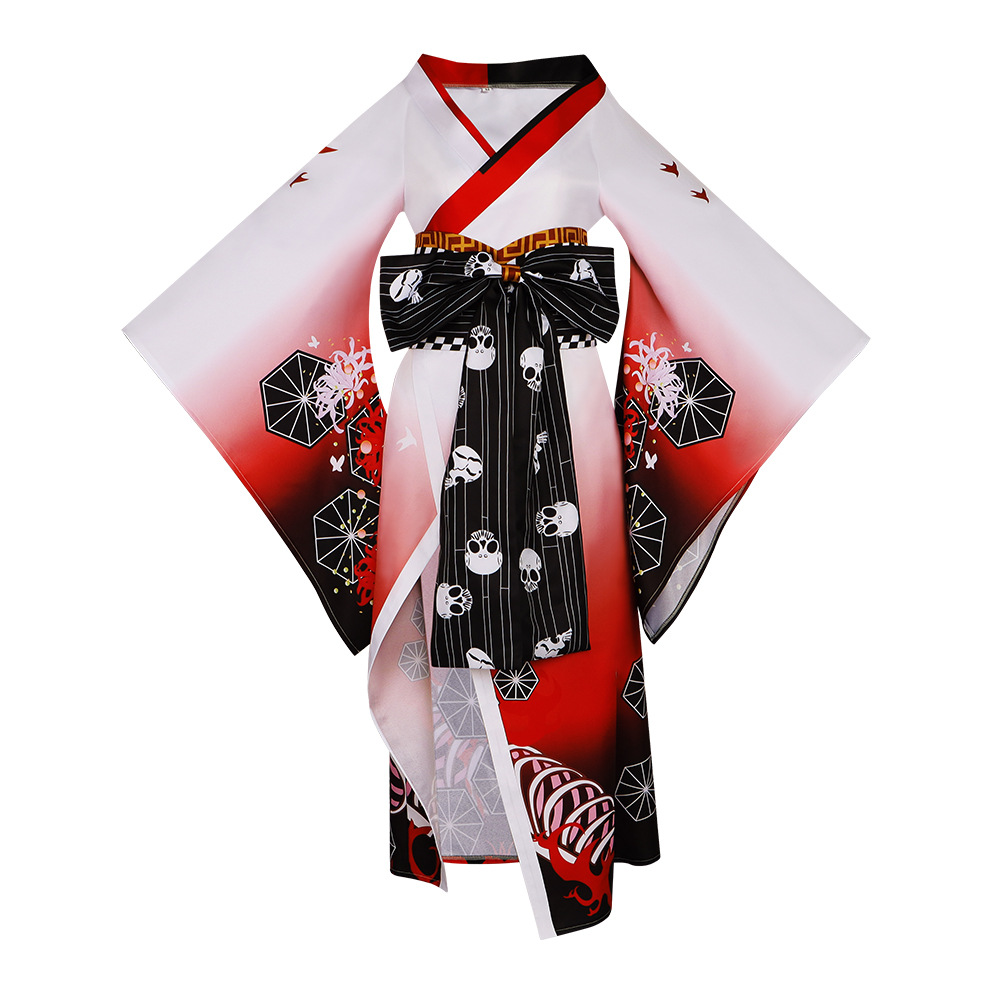 Kostum Cosplay Kimono Chainsaw - Anime Cosplay Makima ulasan dan harga