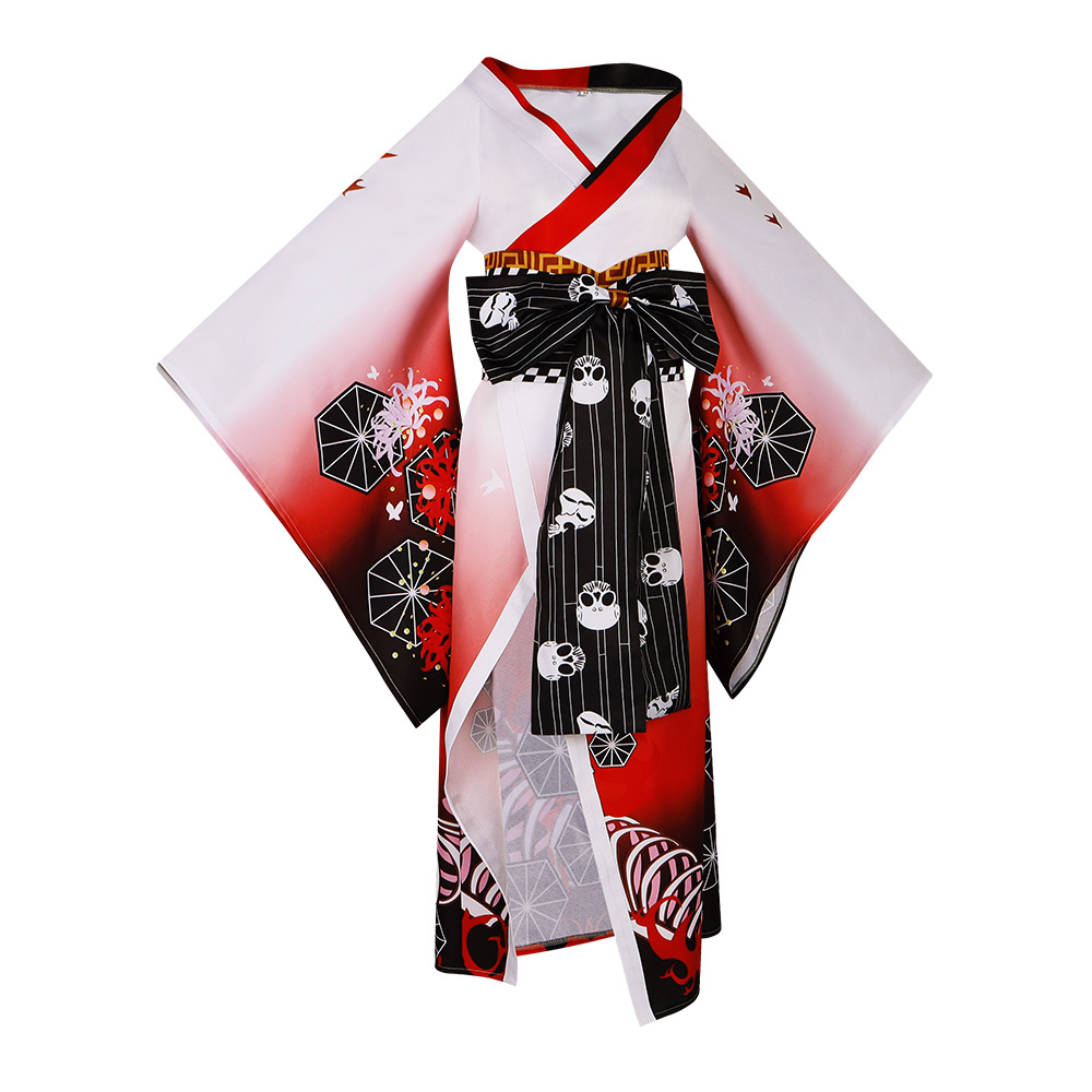 Kostum Cosplay Kimono Chainsaw - Anime Cosplay Makima ulasan dan harga