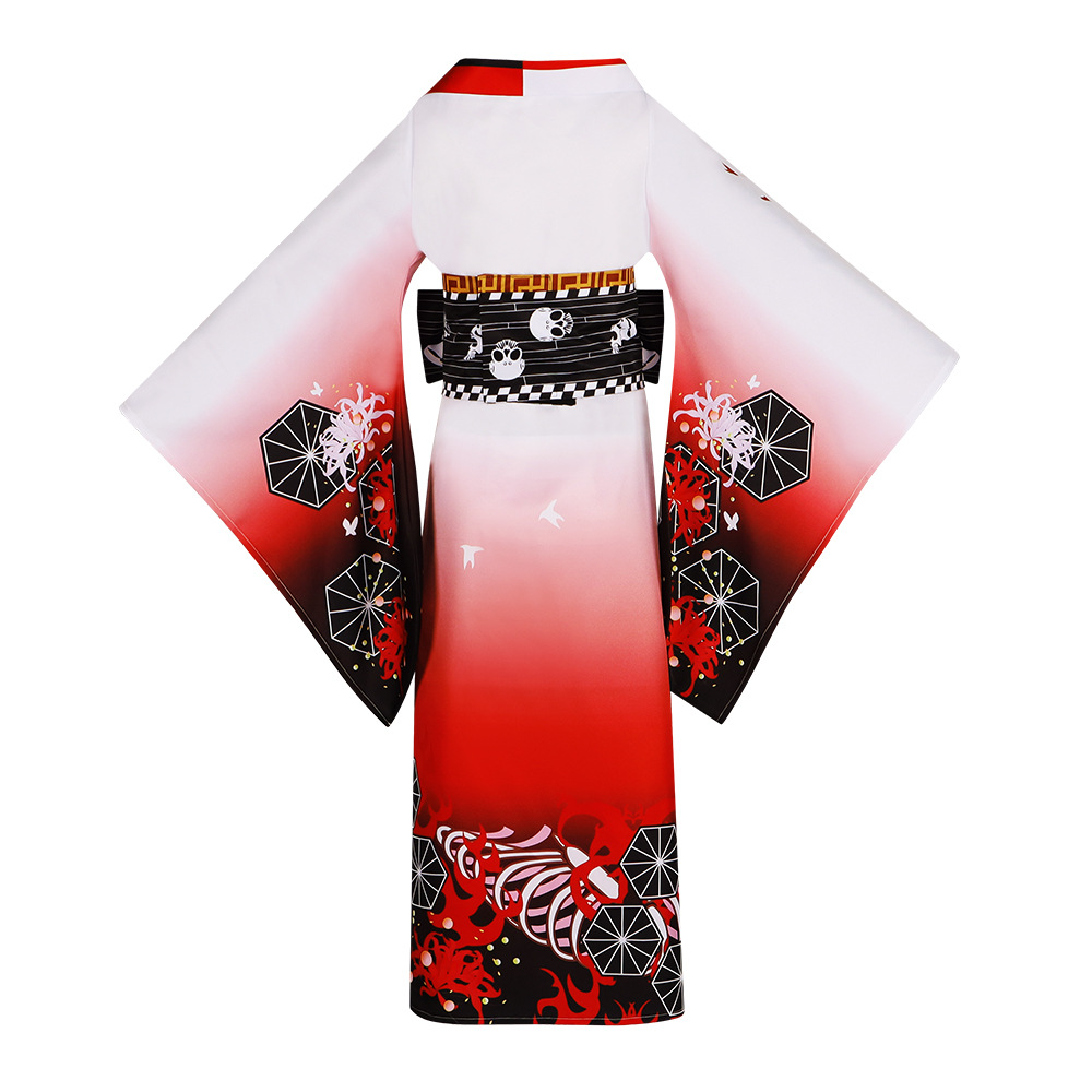 Kostum Cosplay Kimono Chainsaw - Anime Cosplay Makima ulasan dan harga