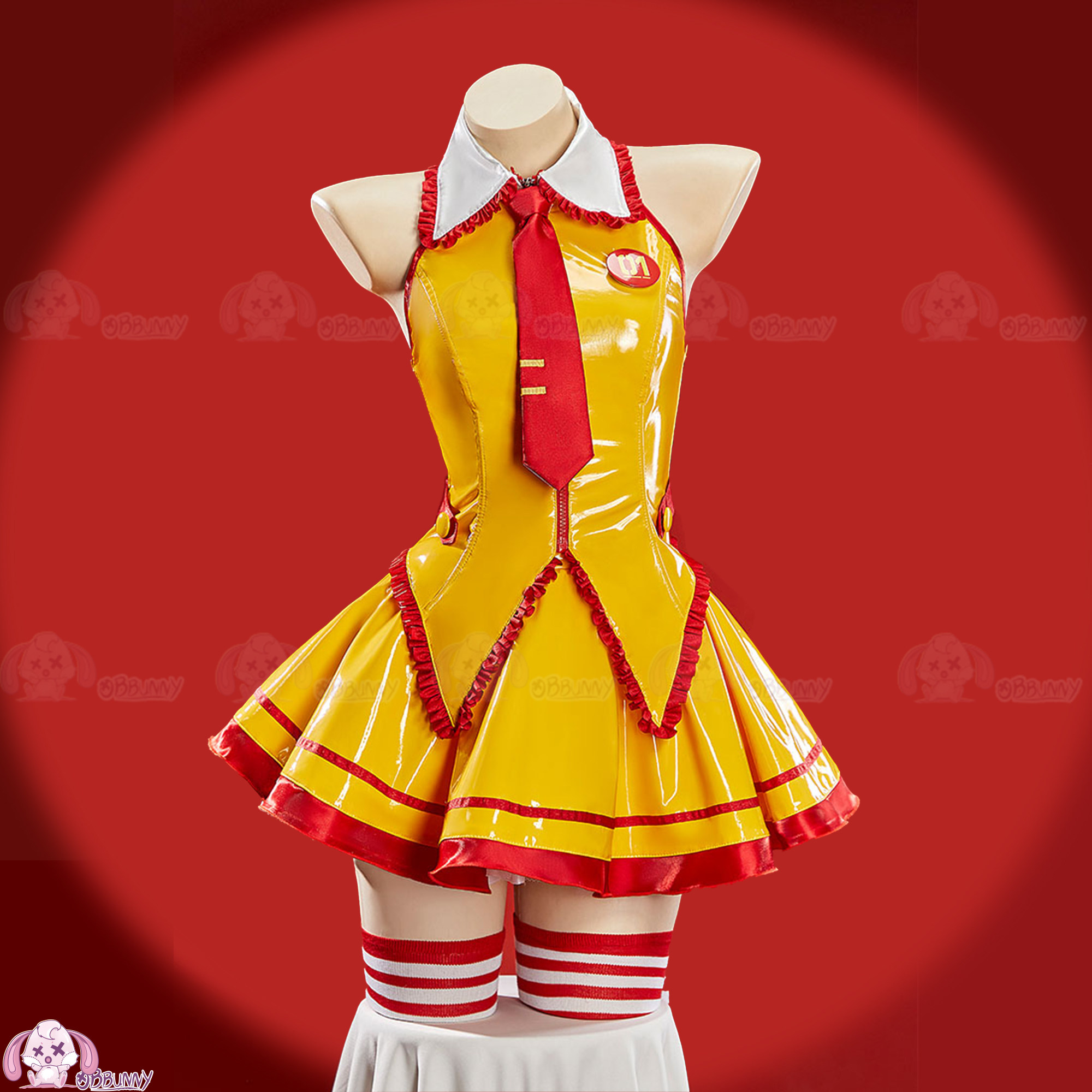 Kostum Cosplay Fanart Miku Set - Anime Cosplay Red ulasan dan harga