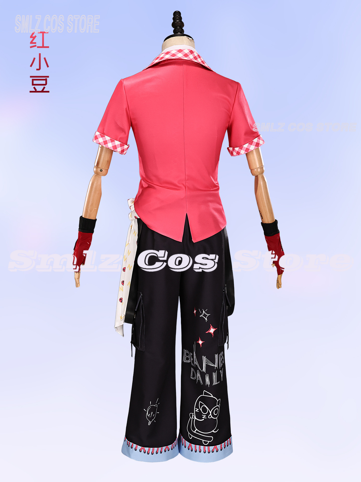 Kostum Cosplay Penyelidik Keba - Anime Cosplay Red ulasan dan harga