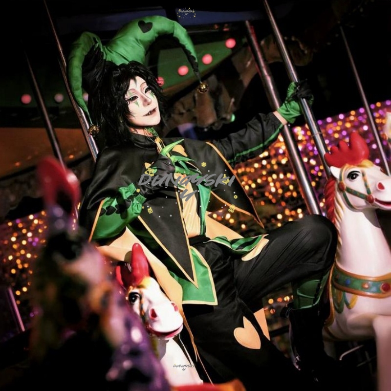 Kostum Badut Pierrot Sirkus, W - Anime And Cosplay Expo 2025 ulasan dan harga