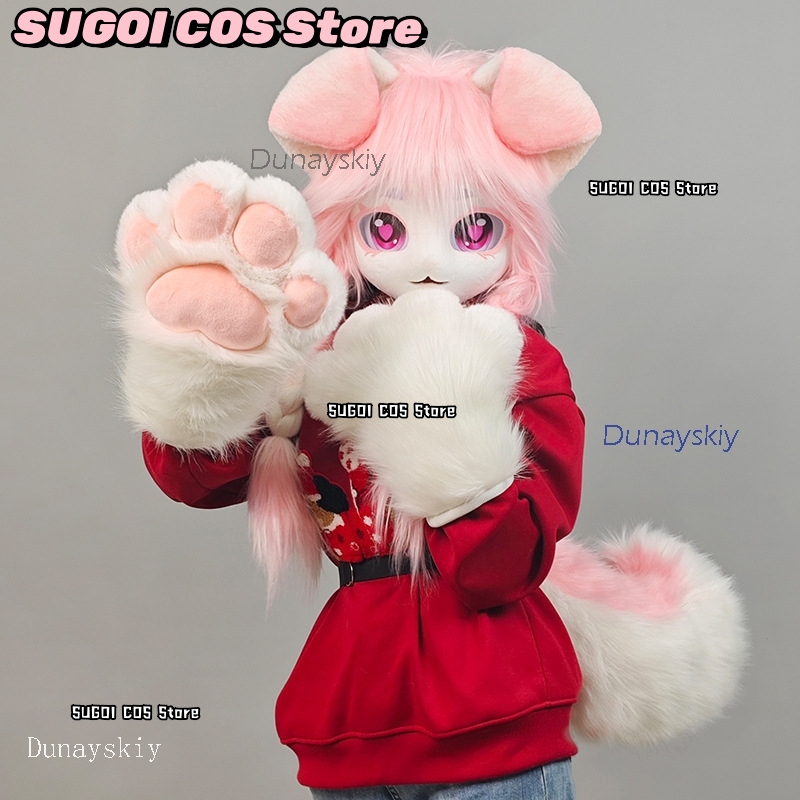 aBcSCS*Fursuit Head Kigurumi T - Anime Cosplay Cat ulasan dan harga