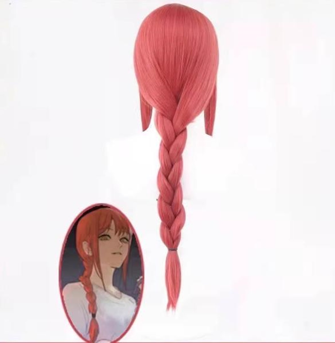 Wig Cosplay Makima Wig Pesta A - Anime Cosplay Makima ulasan dan harga