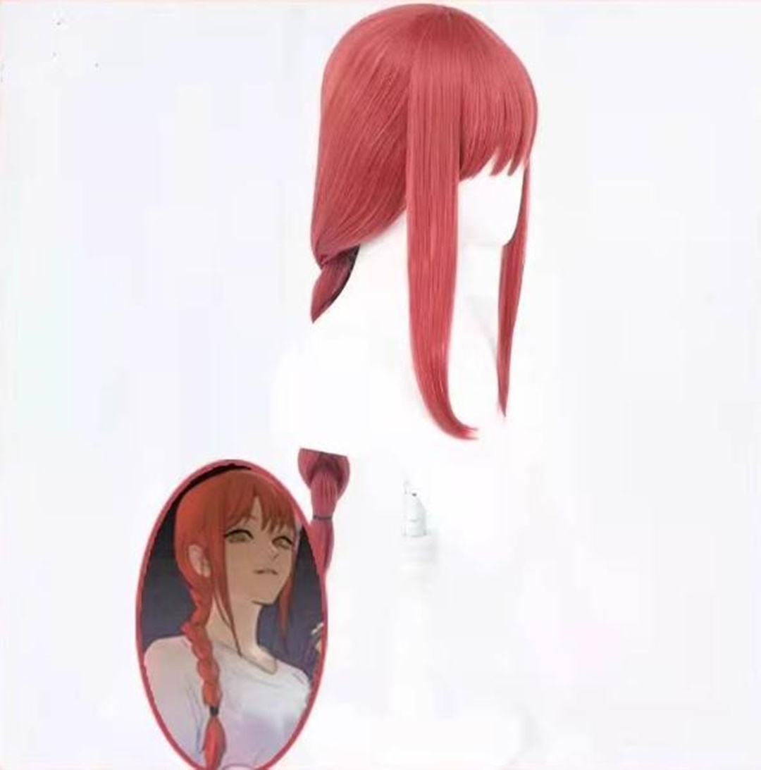 Wig Cosplay Makima Wig Pesta A - Anime Cosplay Makima ulasan dan harga