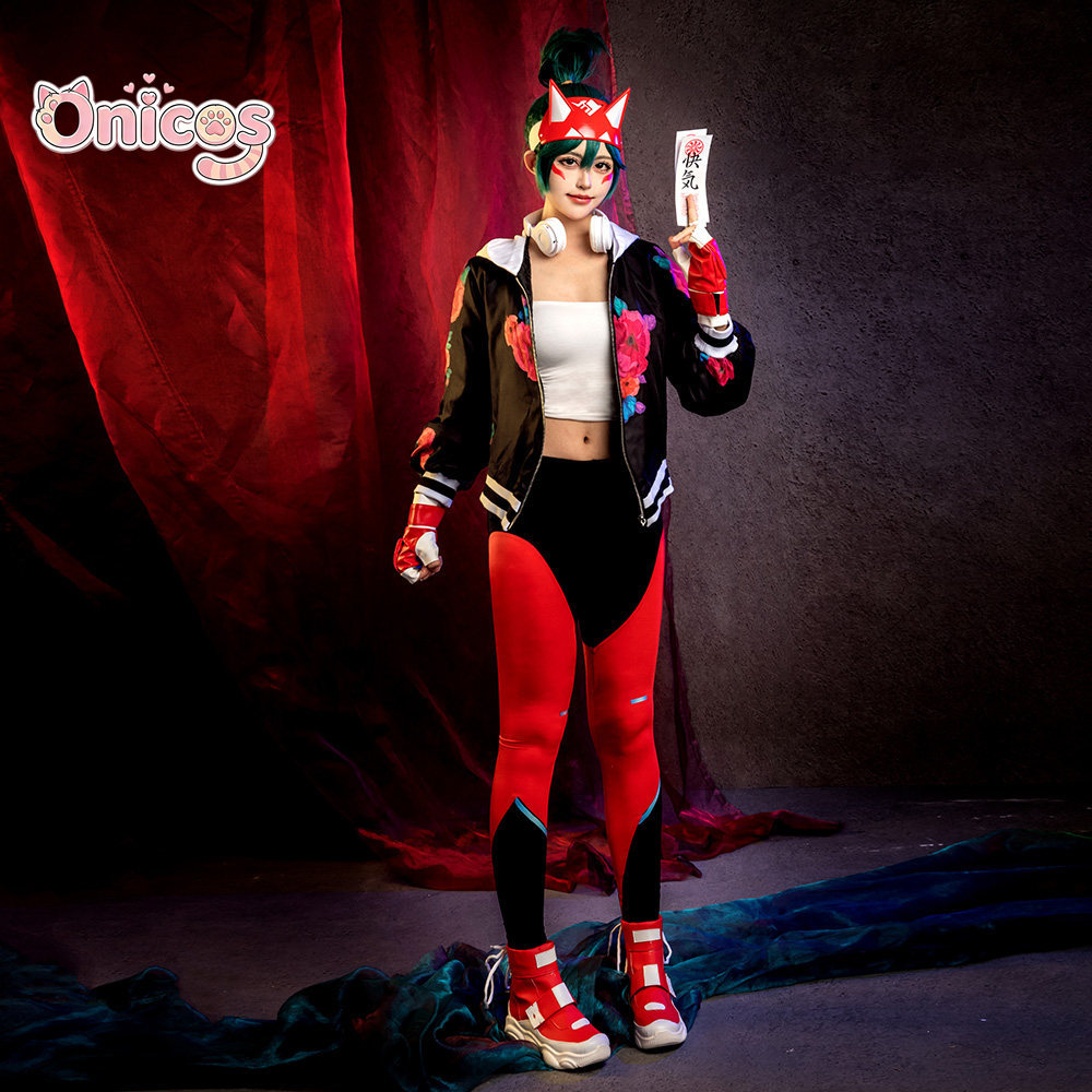 Kostum Cosplay Kiriko Overwatc - Anime Cosplay Red ulasan dan harga