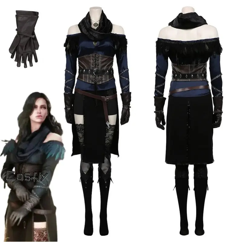 Yennefer Cosplay Fantasia Kost - Anime Cosplay Youtube Shorts ulasan dan harga