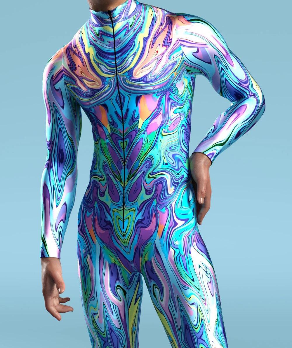 CyberPunk Jumpsuit keren berwa - Anime Cosplay Drawing ulasan dan harga