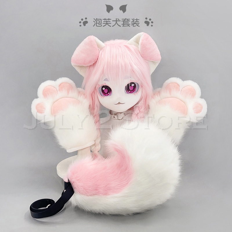 Topeng Kigurumi Bulu Hewan Luc - Anime Cosplay Cat ulasan dan harga