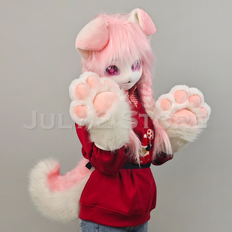 Topeng Kigurumi Bulu Hewan Luc - Anime Cosplay Cat ulasan dan harga