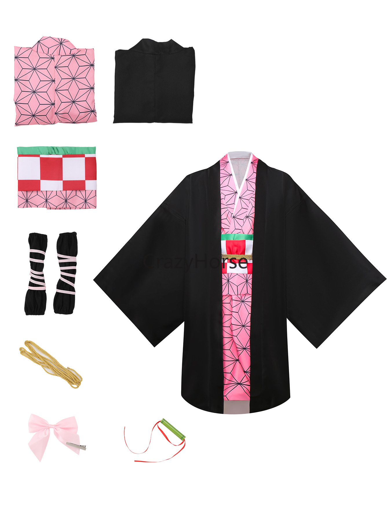 Kostum Cosplay Dewasa Tanjiro  - Anime Cosplay Tanjiro ulasan dan harga