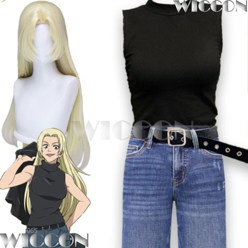 Wig Cosplay Juutsu Kaisen Seas - Cosplay Anime Yuki ulasan dan harga